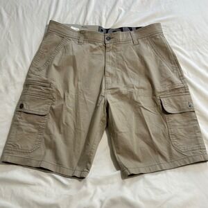 Iron Co. Men's Regulas Fit Stretch Cargo Shorts Size 36 Vintage Wheat NEW